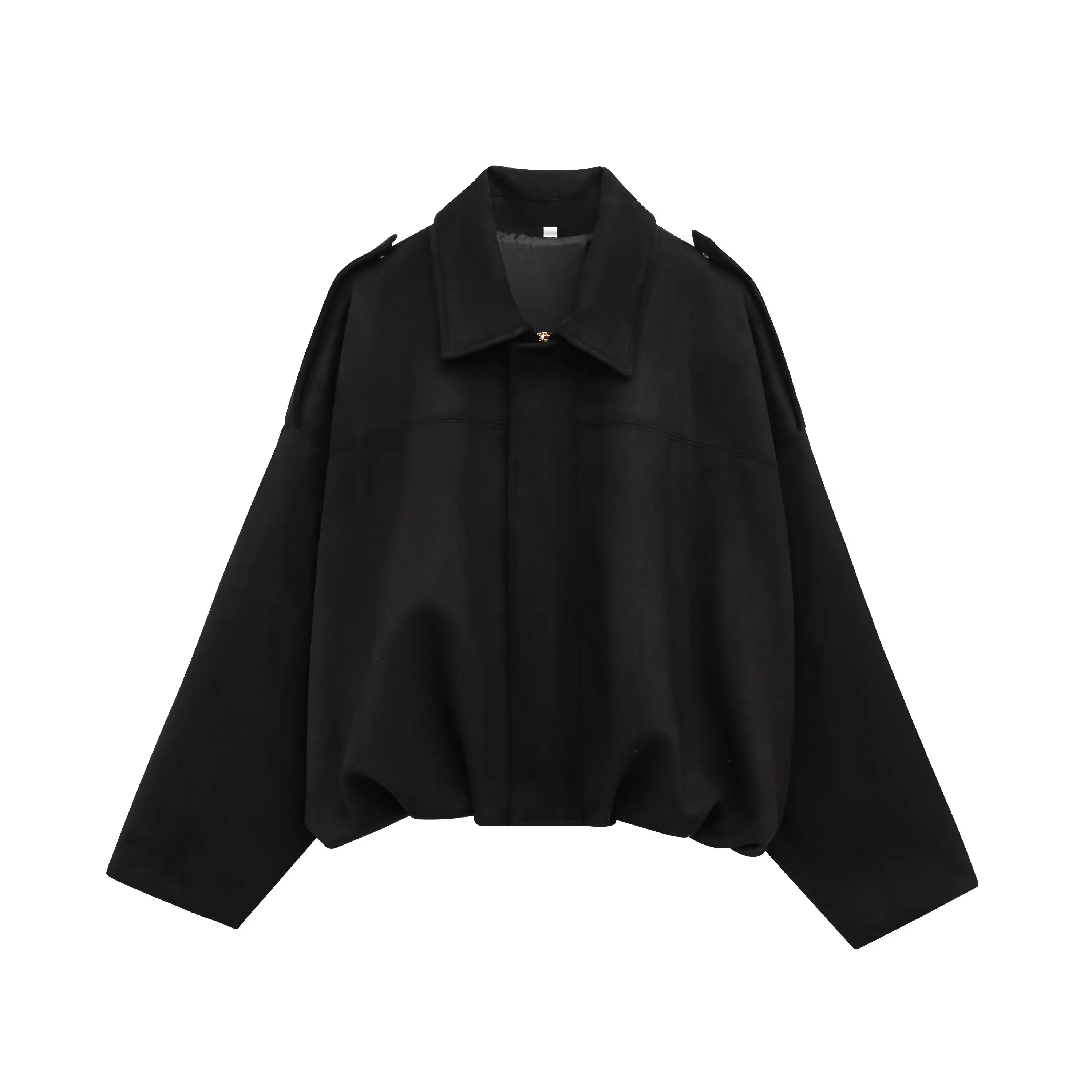 Chaqueta Noir Suede — Abrigo Vintage con Acabado de Ante Premium
