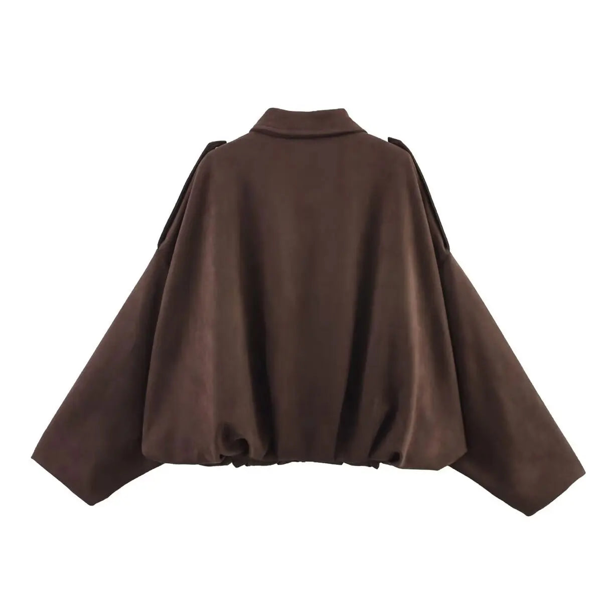 Chaqueta Noir Suede — Abrigo Vintage con Acabado de Ante Premium