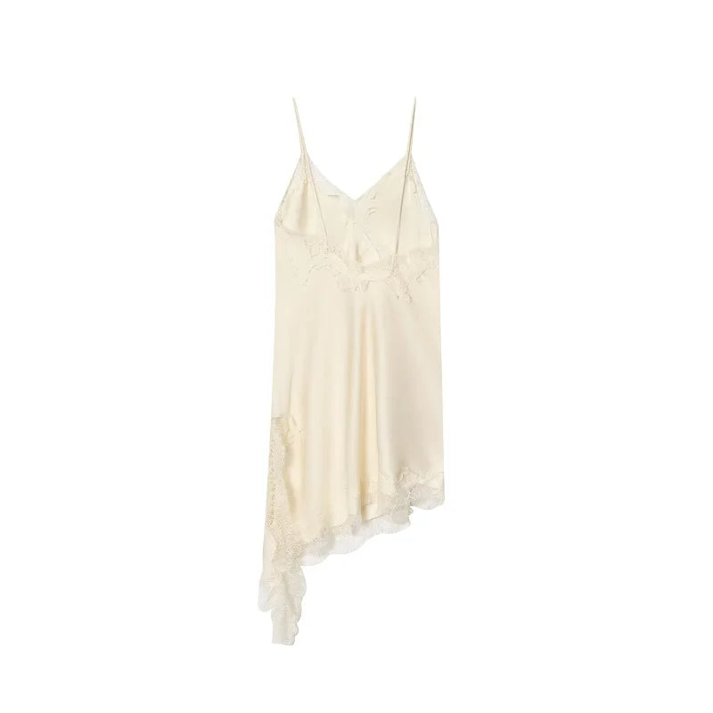 Vestido Ibiza Glow Satin — Mini Brillante con Tirantes Finos