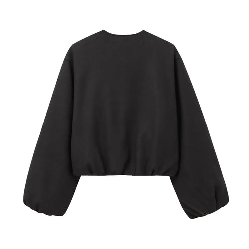 Chaqueta Cherry Pulse — Estilo Streetwear con Corte Cropped Moderno