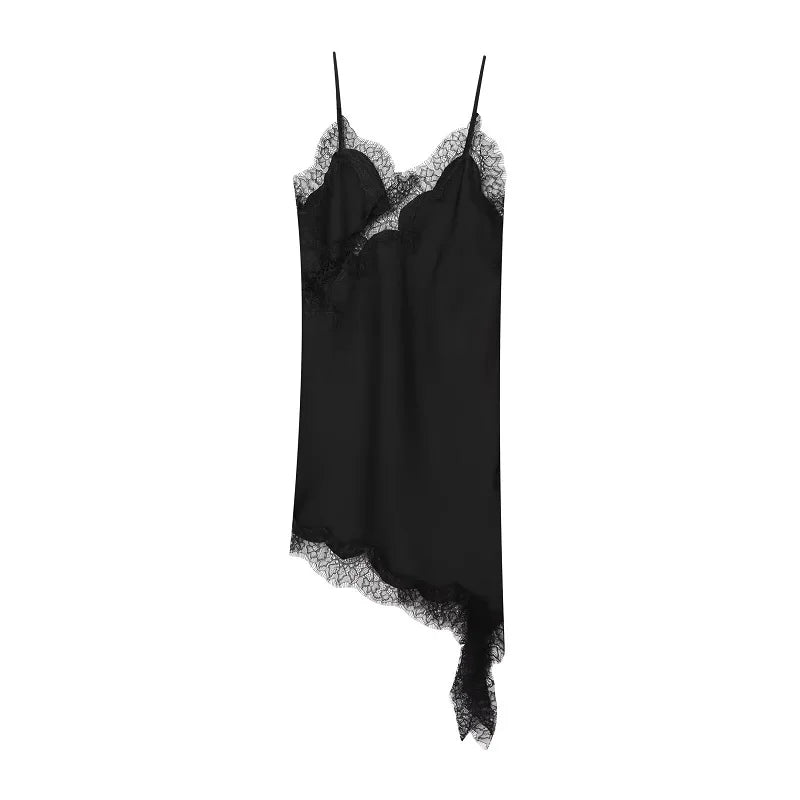 Vestido Ibiza Glow Satin — Mini Brillante con Tirantes Finos