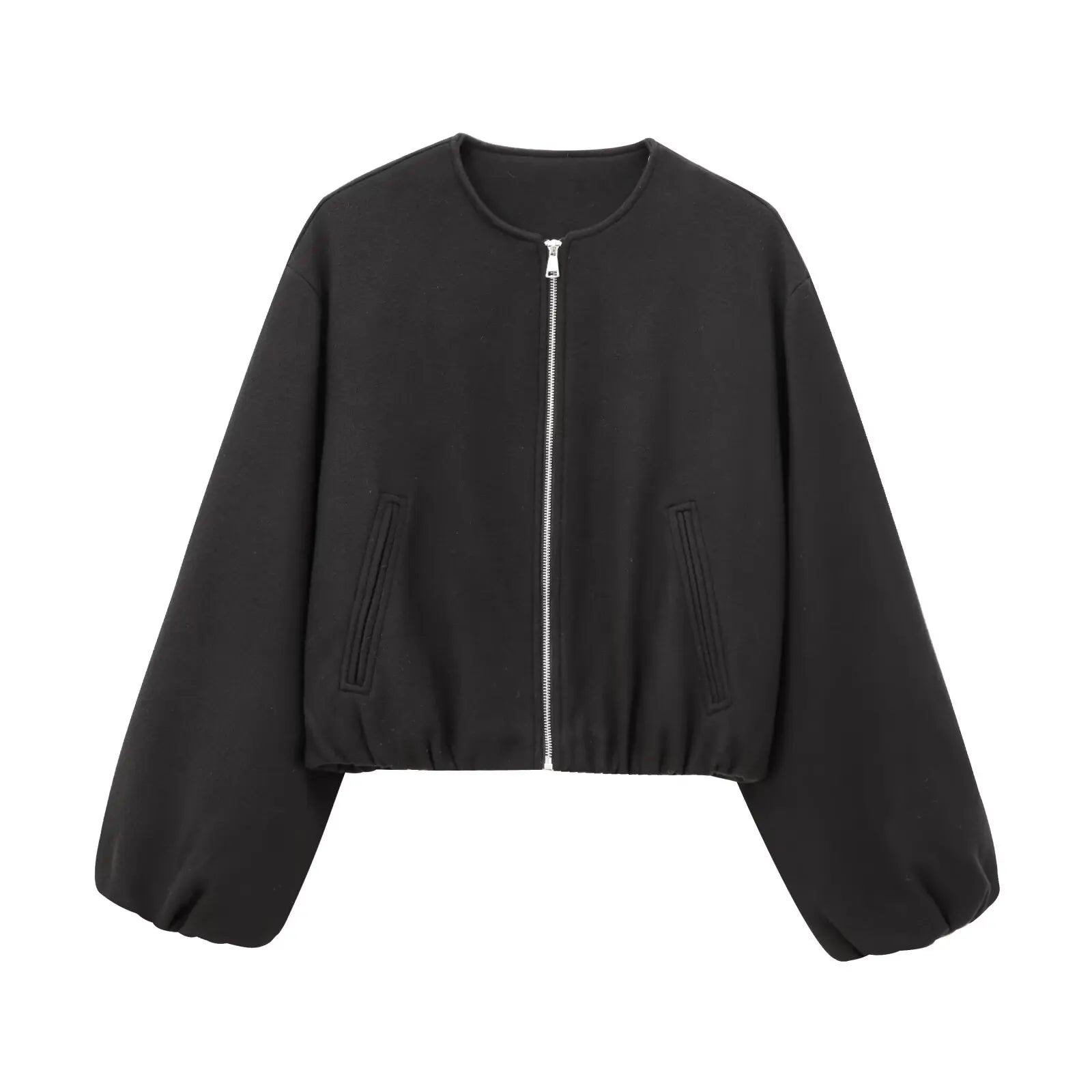 Chaqueta Cherry Pulse — Estilo Streetwear con Corte Cropped Moderno